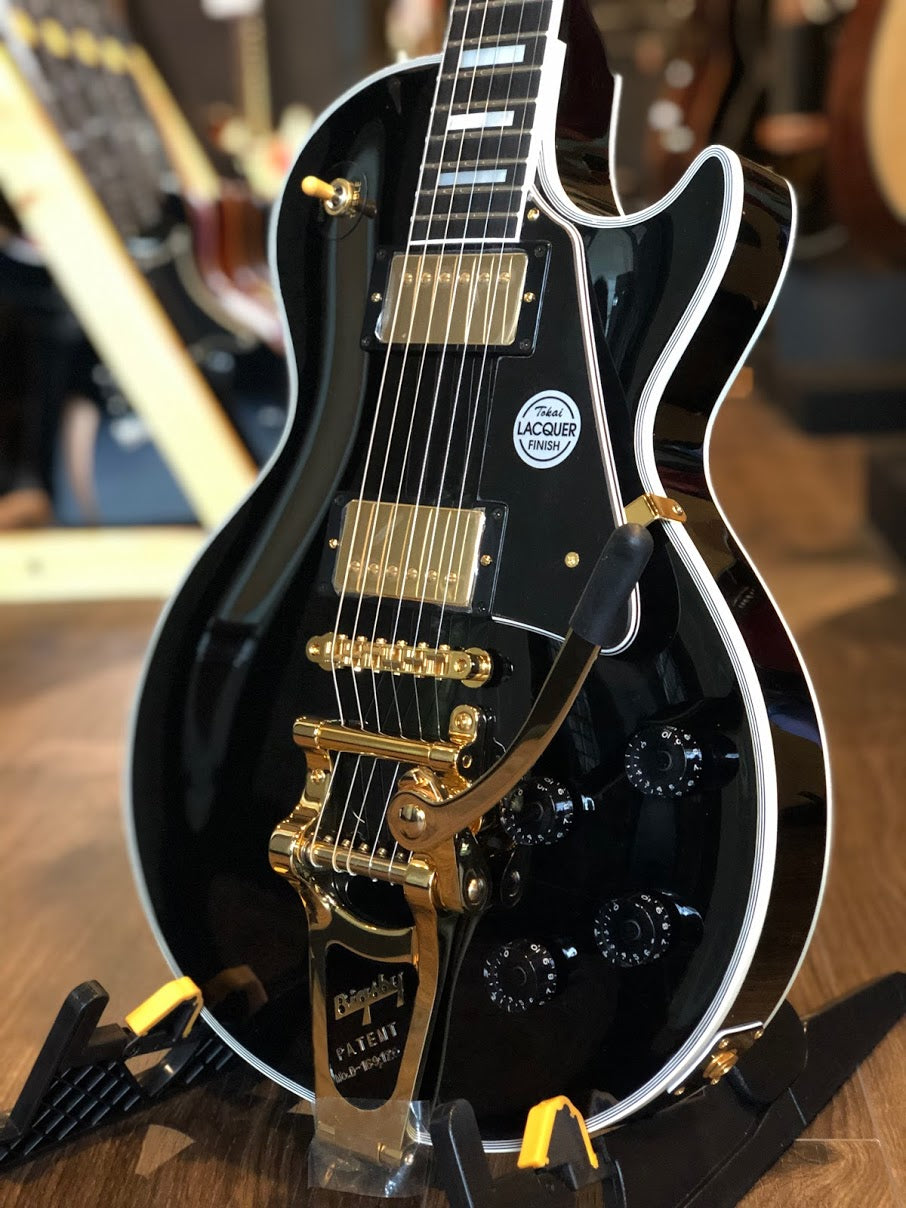 Tokai LC-220S-B7 BB in Black Beauty Premium Series Japan with Bigsby USA B7 and Gold Hardware