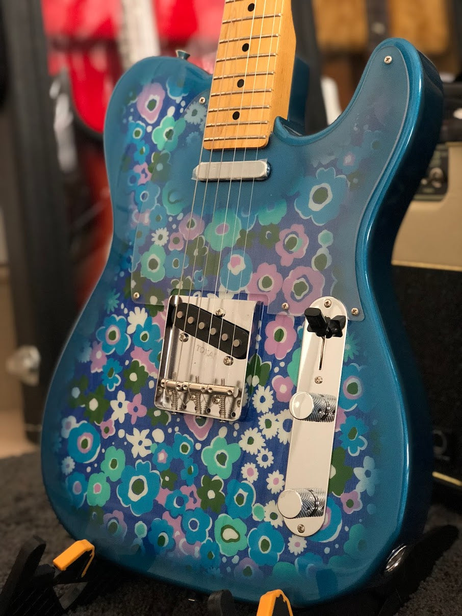 Tokai ATE-BF ดอกไม้สีฟ้า Paisley Breezysound Limited Edition