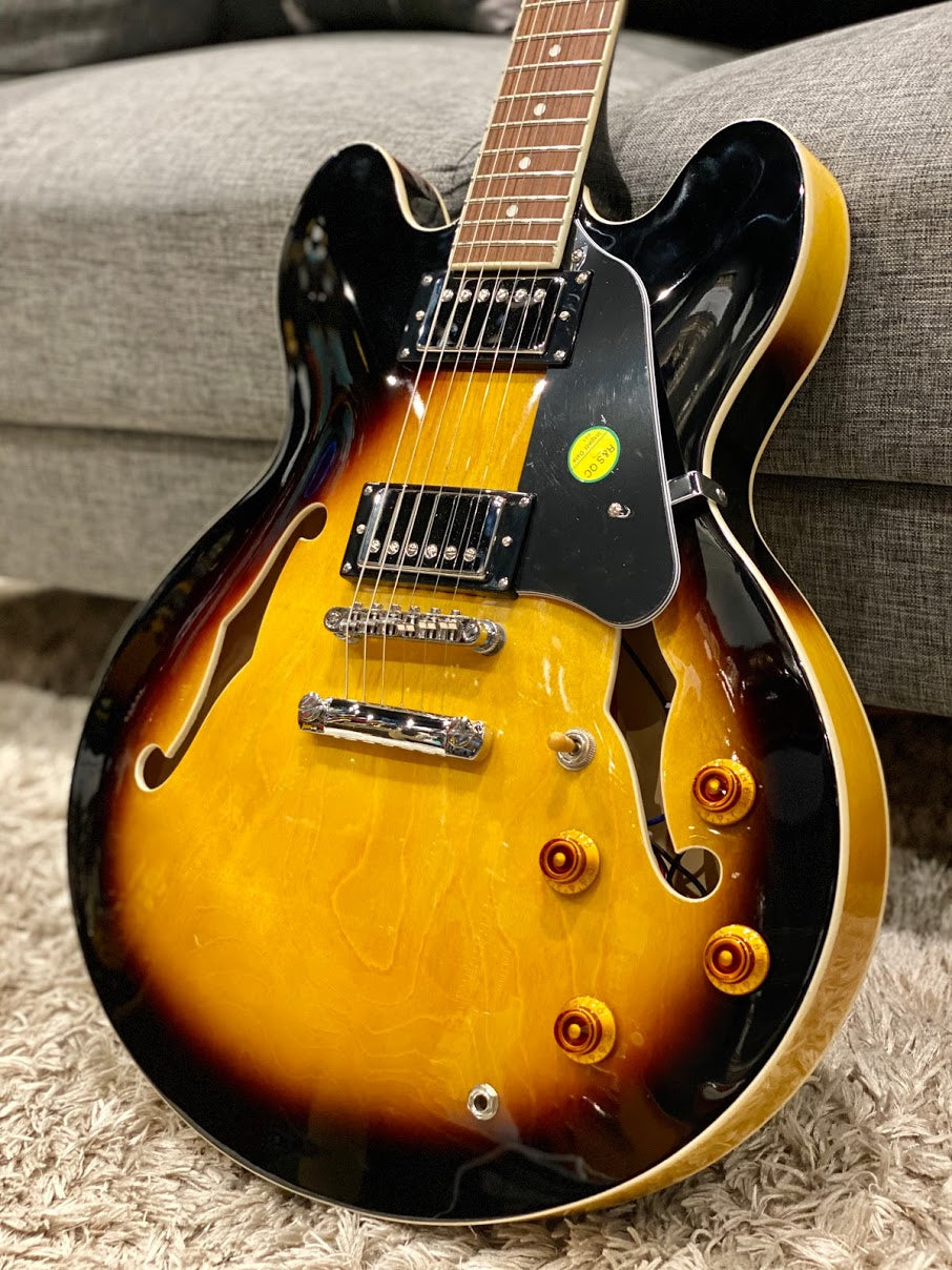 Tokai ES-78 SB semi hollow in Sunburst Traditional Series