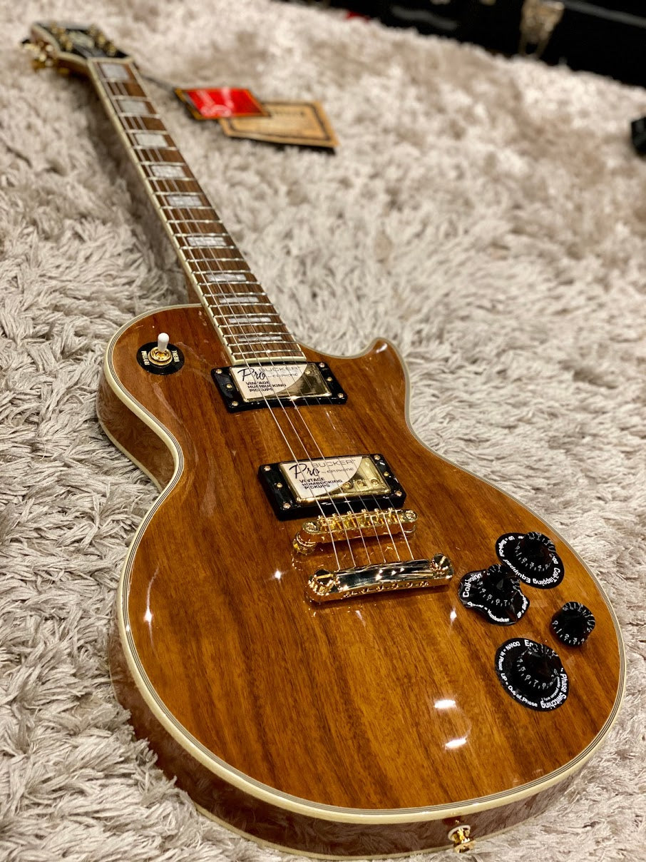 epiphone les paul custom tobacco Inspired by Gibson Custom Gibson Custombucker humbucking pickups Epiphone Inspired by Gibson Custom