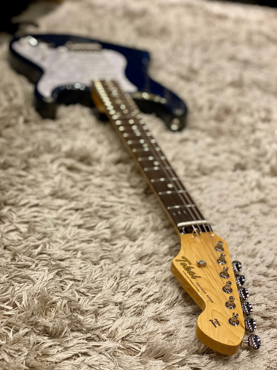 Tokai Japan AST-132 IB/R Goldstar Sound Limited Edition in Indigo Blue Gold Dust with Rosewood FB