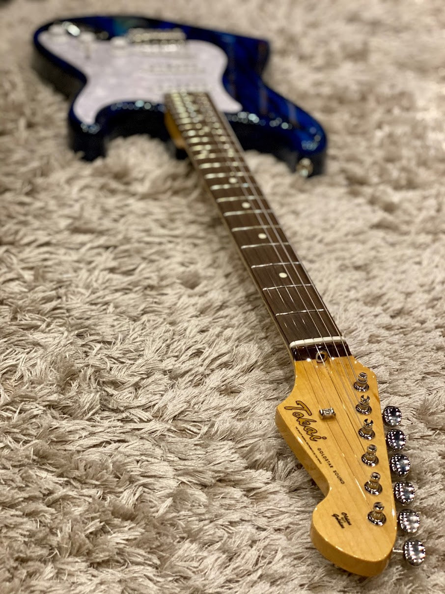 Tokai Japan AST-128 SBL/R Goldstar Sound Limited Edition in Seethru Blue with Rosewood FB
