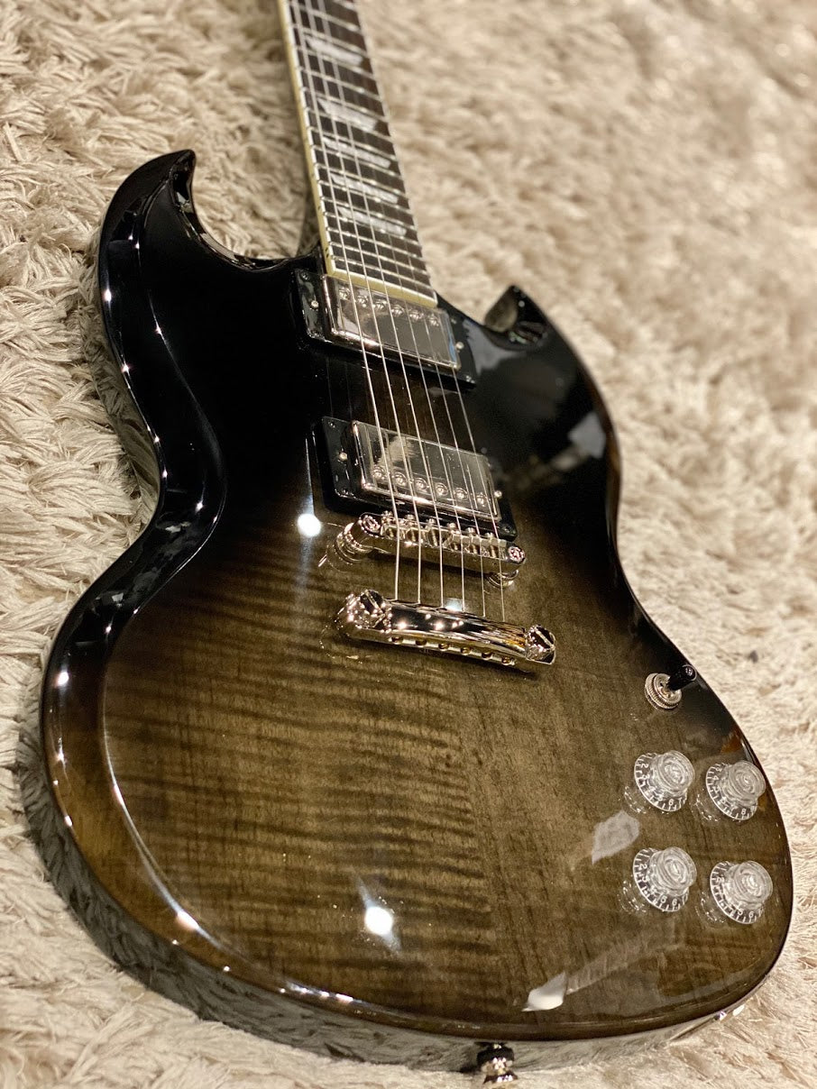 Epiphone SG Modern Figured - Trans Black Fade