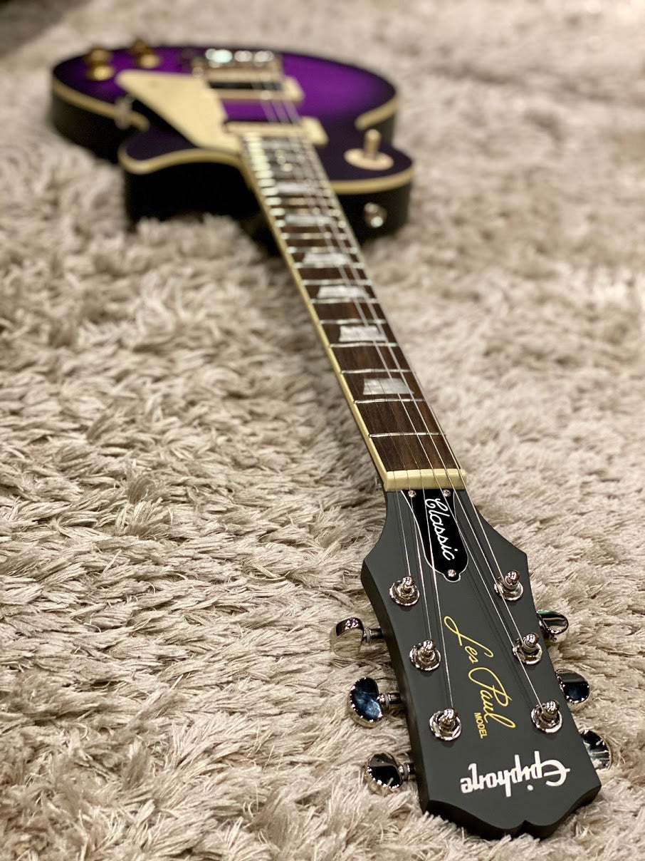 Epiphone Les Paul Classic Worn - Worn Violet Purple Burst