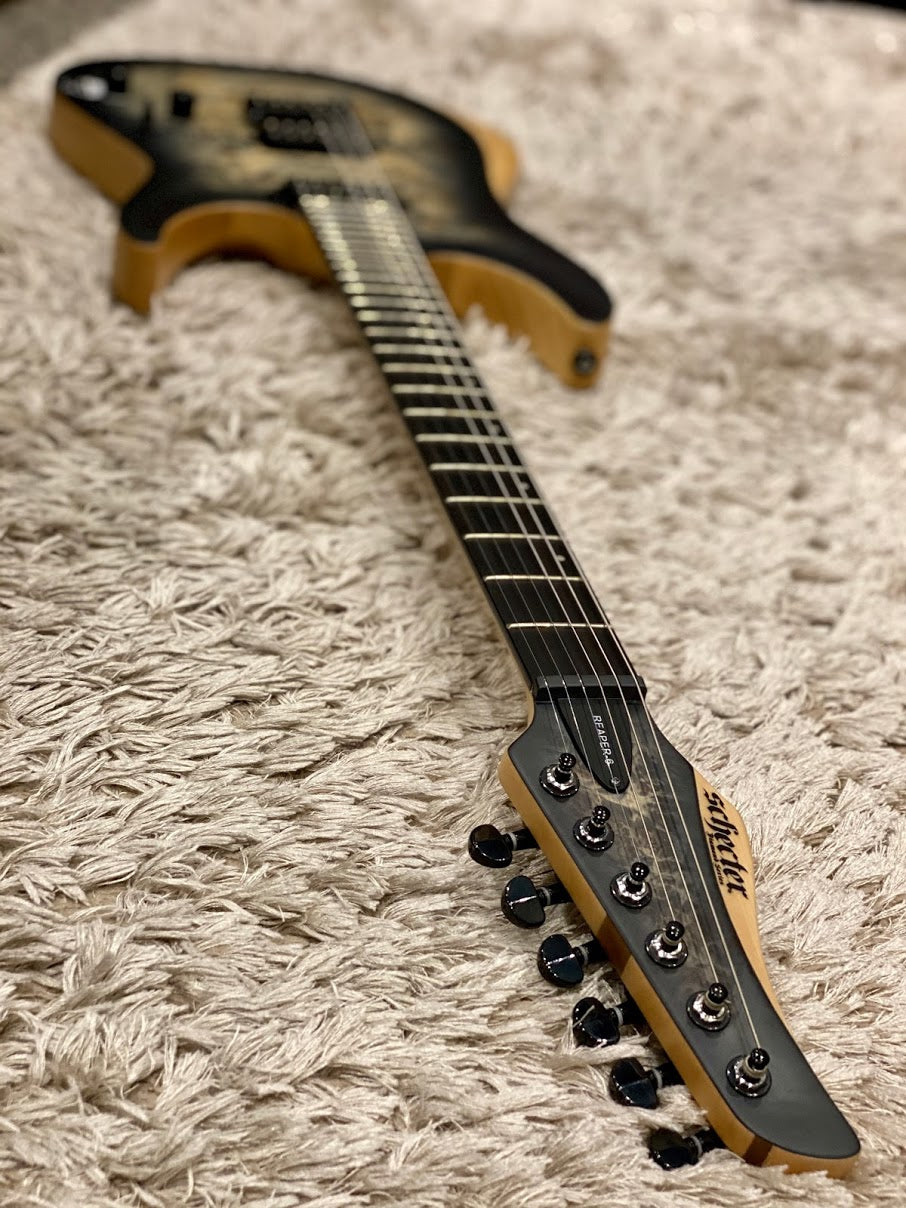 Schecter Reaper-6 - Satin Charcoal Burst