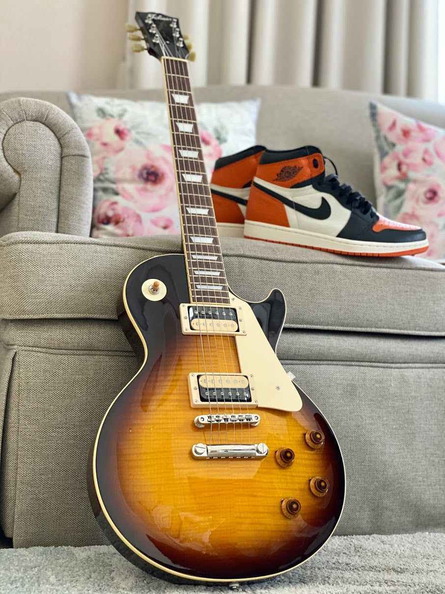 Tokai LS-136F ZB BS Love Rock Japan in Brown Sunburst with AAAA Flame Top