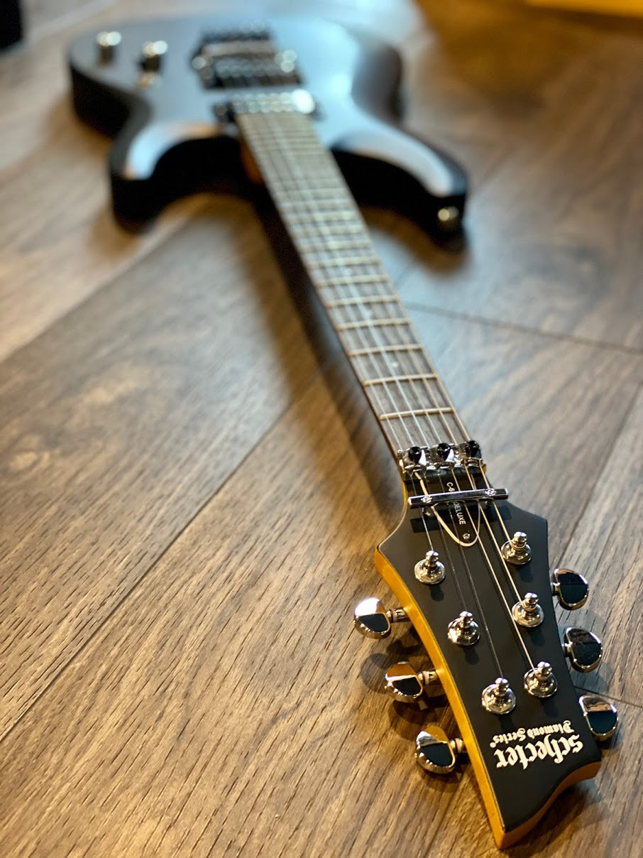 Schecter C-6 Deluxe FR in Satin Black