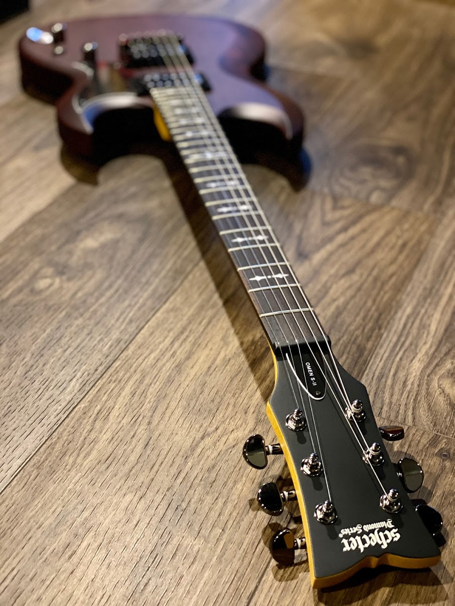 Schecter OMEN S-II Electric Guitar in Walnut Satin