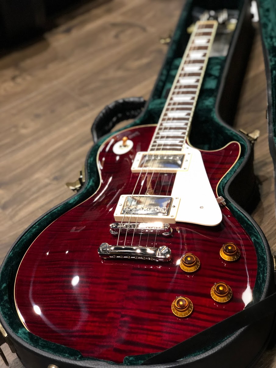 Tokai Love Rock LS-128F SDR Vintage Series Japan in Seethru Dark Red