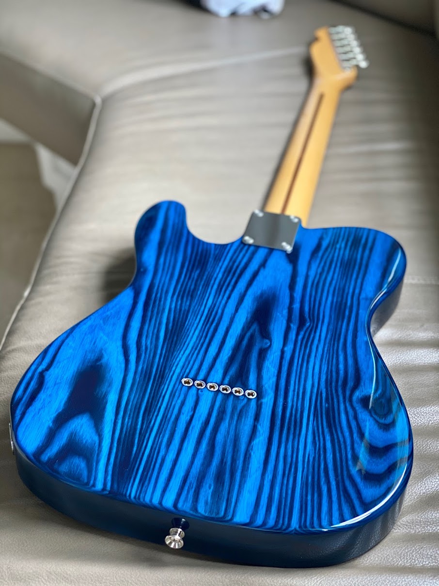 Tokai Japan ATE-137H SBL/R Breezysound Limited Edition in Seethru Blue Roasted Wood with Rosewood FB 191201