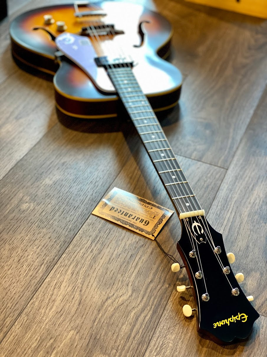 Epiphone Inspired by 1966 Century Archtop in Aged Gloss Vintage Sunburst