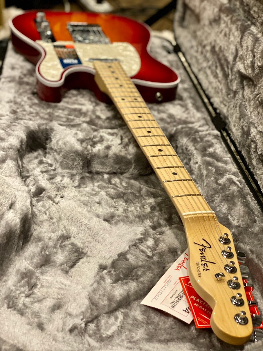 Fender American Elite Telecaster with Maple FB in Aged Cherry Burst