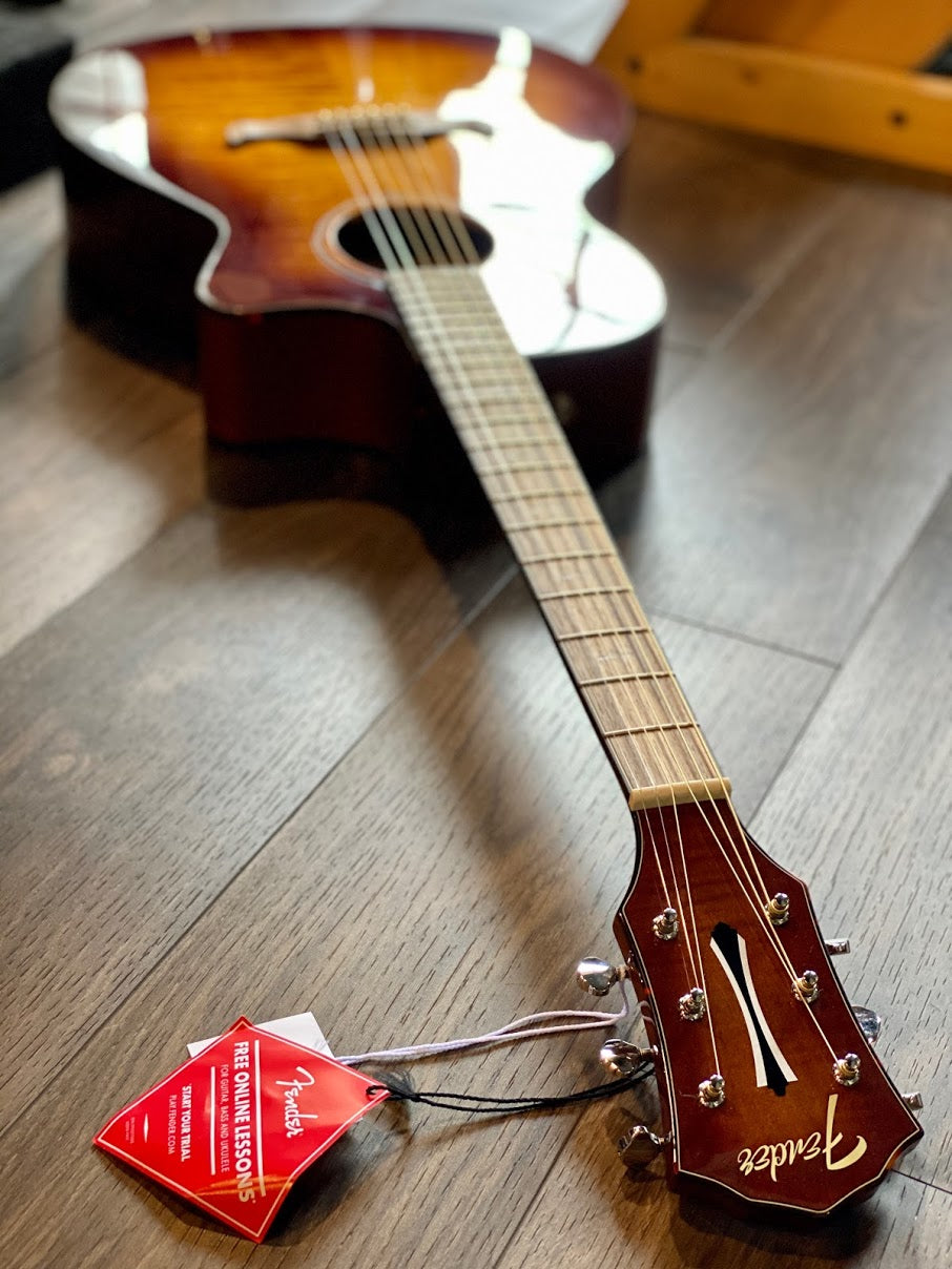 Fender FA-345CE Auditorium Acoustic Electric in Tea Burst