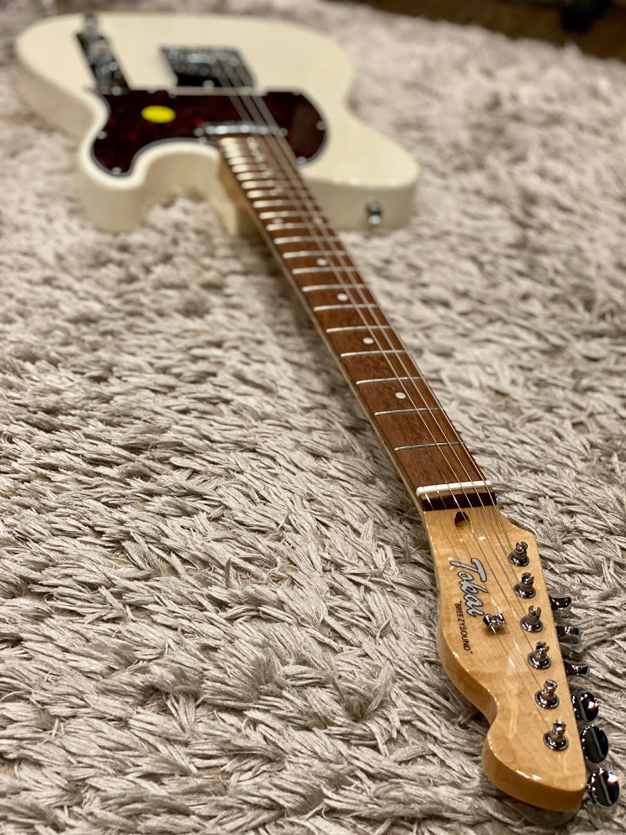Tokai ATE-52 VWH/CJ Breezysound 2020 in Vintage White with Carbonized Jatoba FB