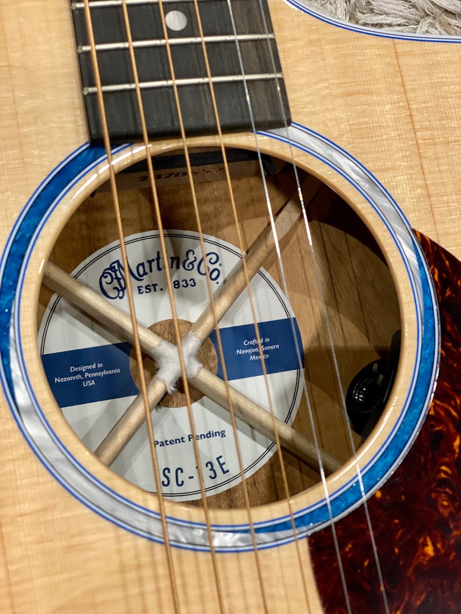 Martin SC-13E with KOA side and Back Acoustic Electric in Natural