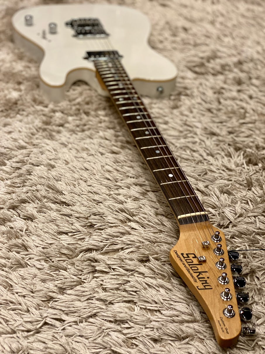 Soloking MT-1 Modern HH in Pearl White Metallic with Roasted Neck