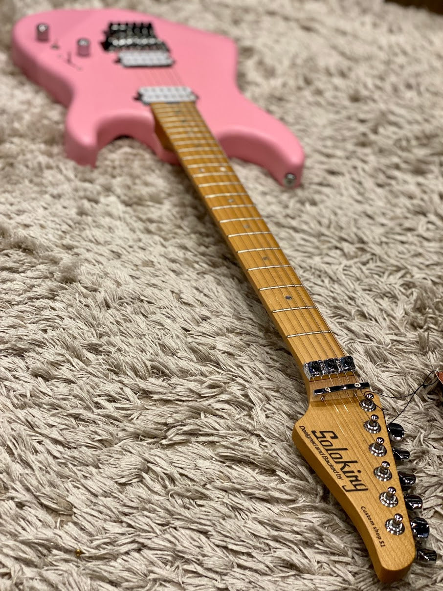 Soloking MS-1 Custom 22 HH FR in Satin Shell Pink Matte with Floyd Rose
