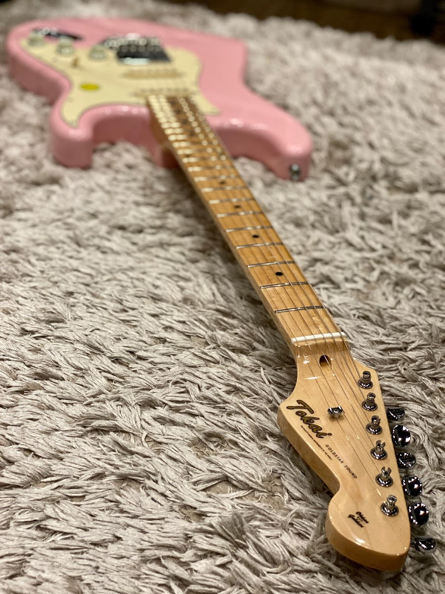 Tokai AST-52SH SLP/M Goldstar Sound 2020 HSS in Shell Pink with maple FB