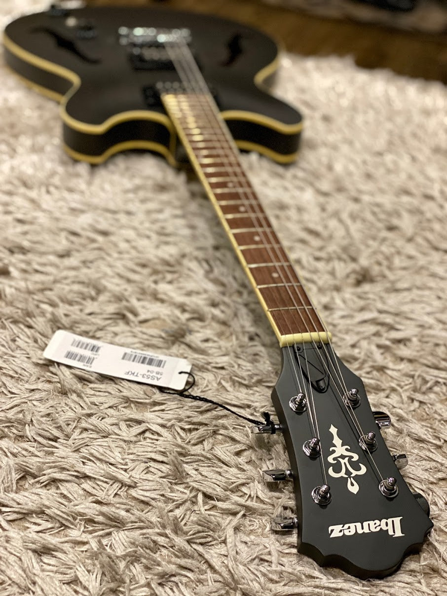 Ibanez Artcore AS53 in Transparent Black Flat