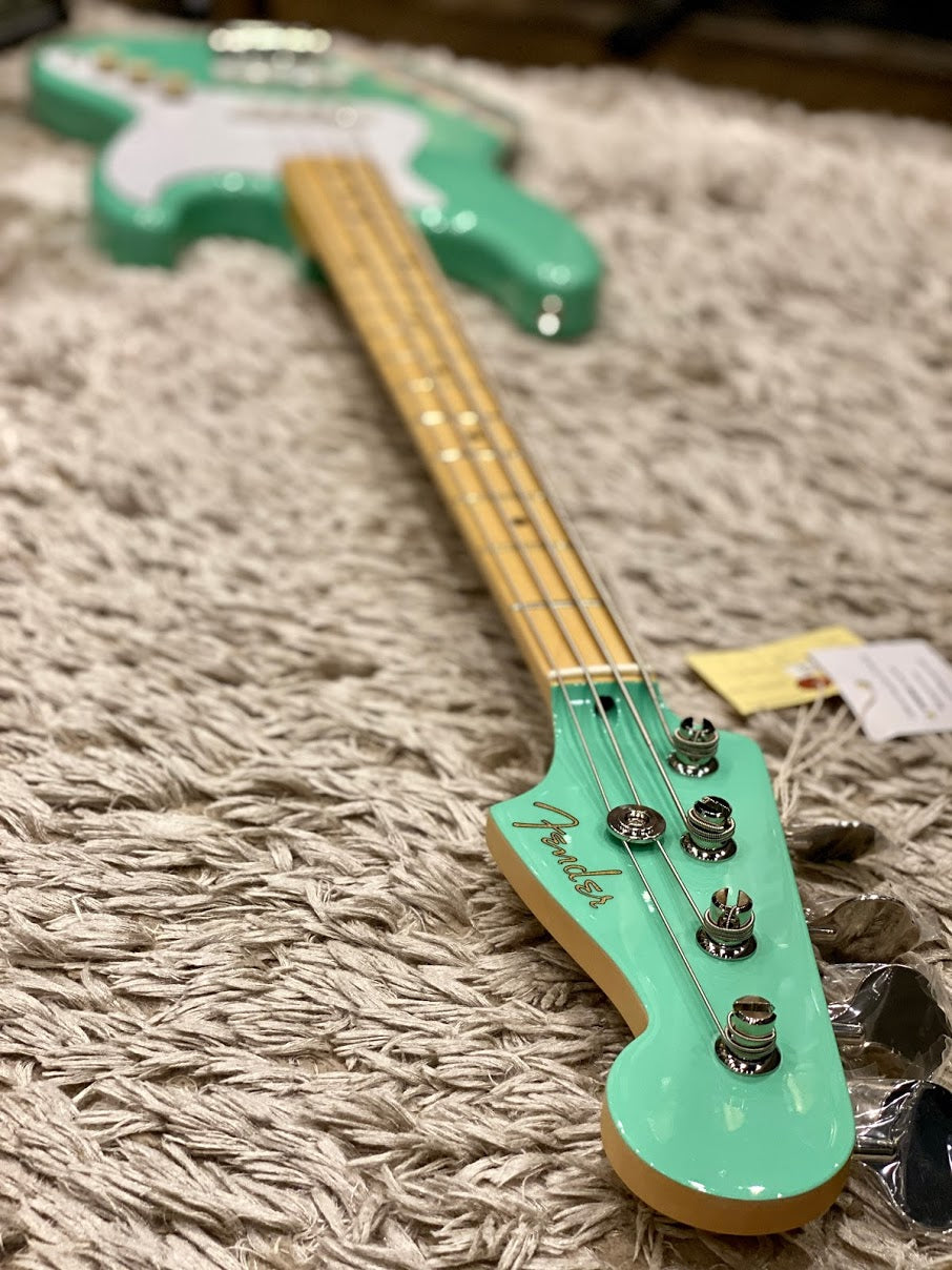 Fender Japan Silent Siren Signature Jazz Bass with Maple FB in Surf Green