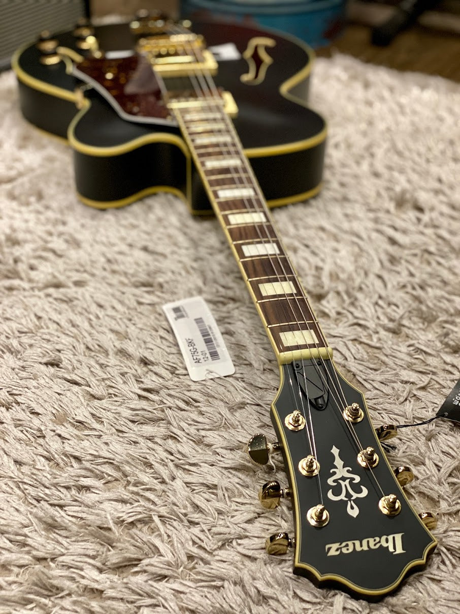 Ibanez AF75G-BKF Electric Guitar In Black Flat