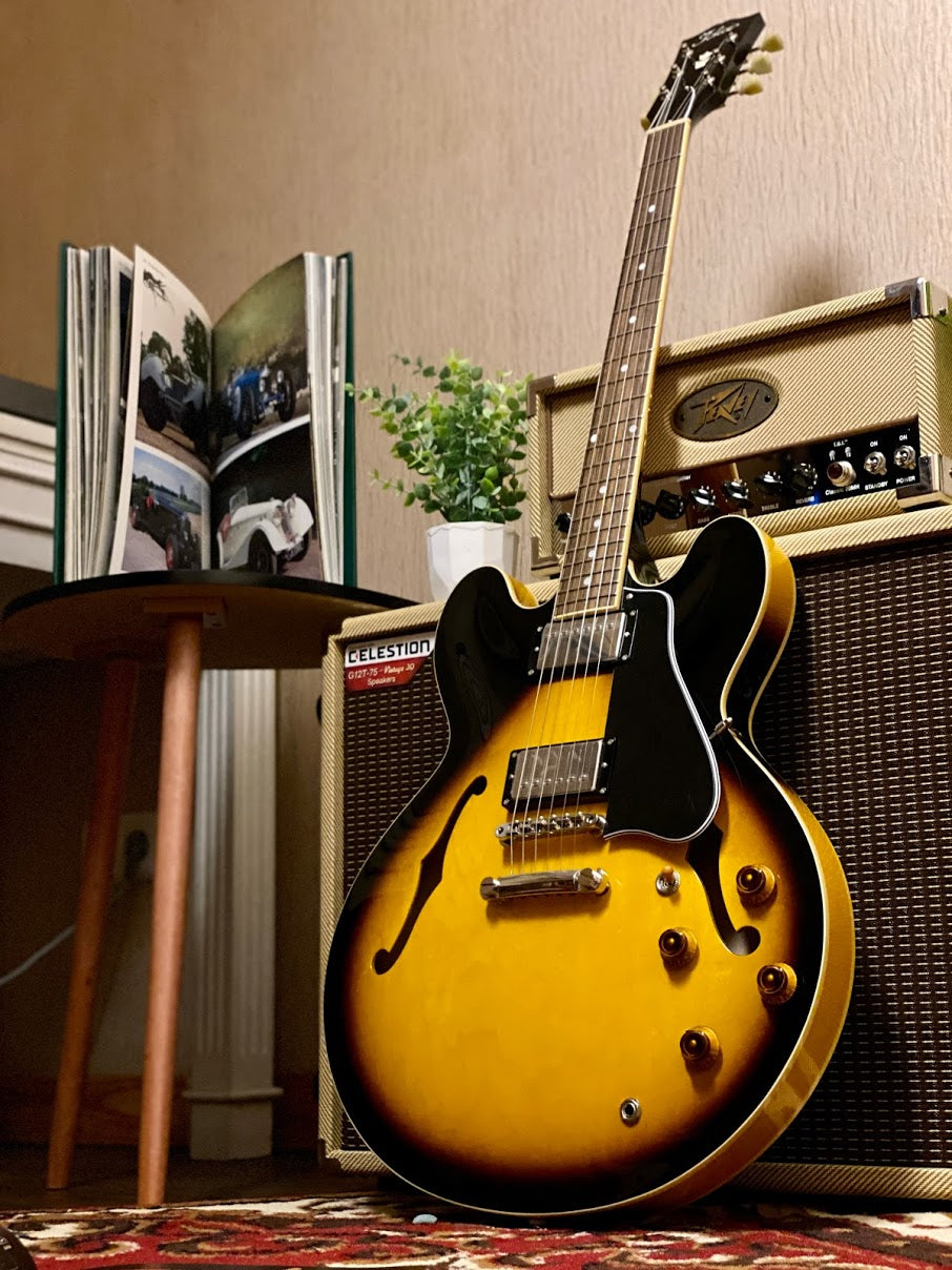 Tokai ES-166 SR Semi Hollow Vintage Series Japan in Sunburst