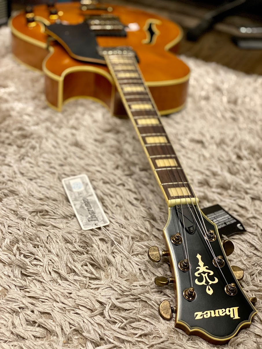 Ibanez AKJV90D DAL Hollowbody Artcore Vintage Limited Edition in Worn Dark Amber