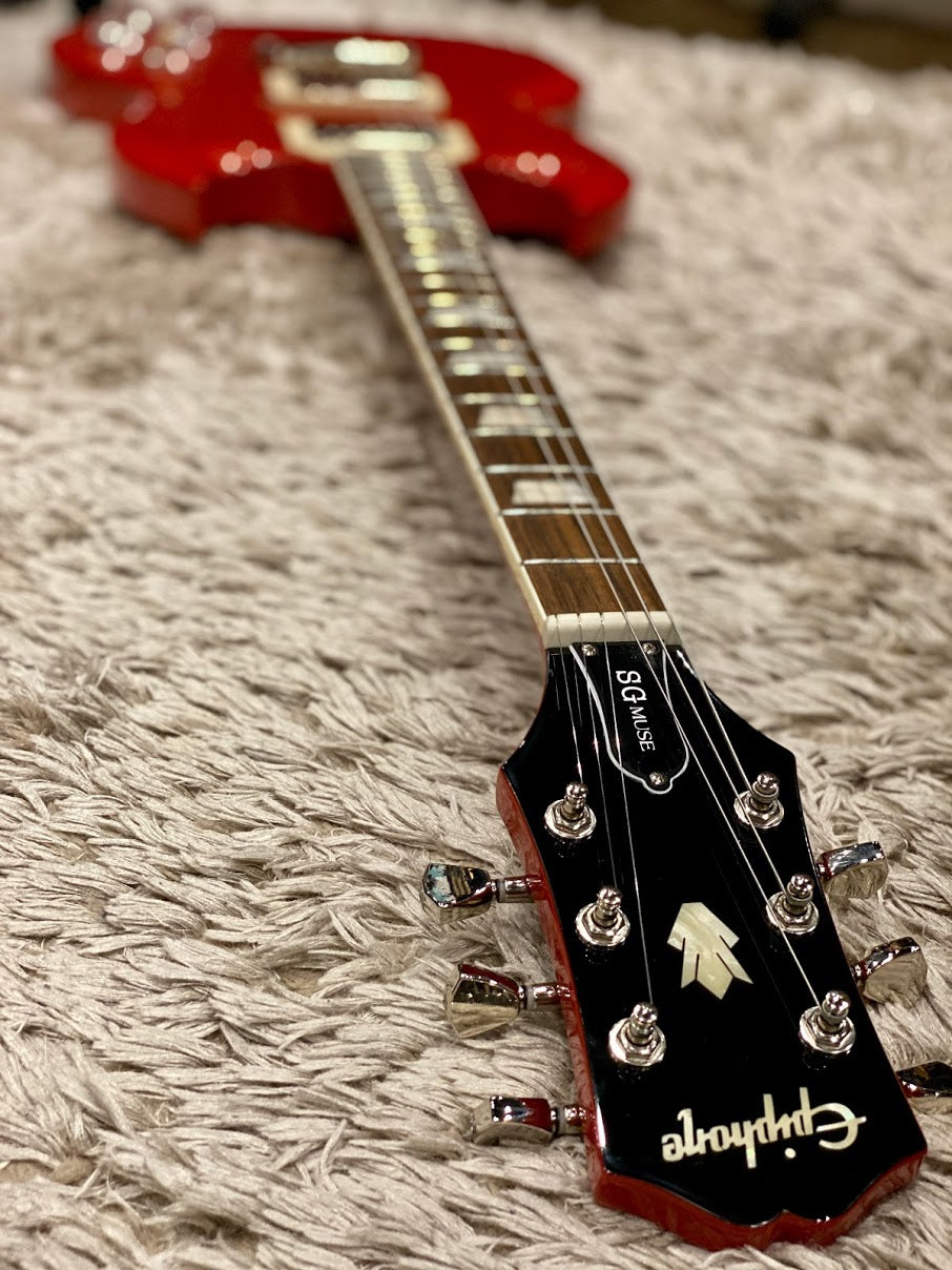 Epiphone SG Muse in Scarlet Red Metallic