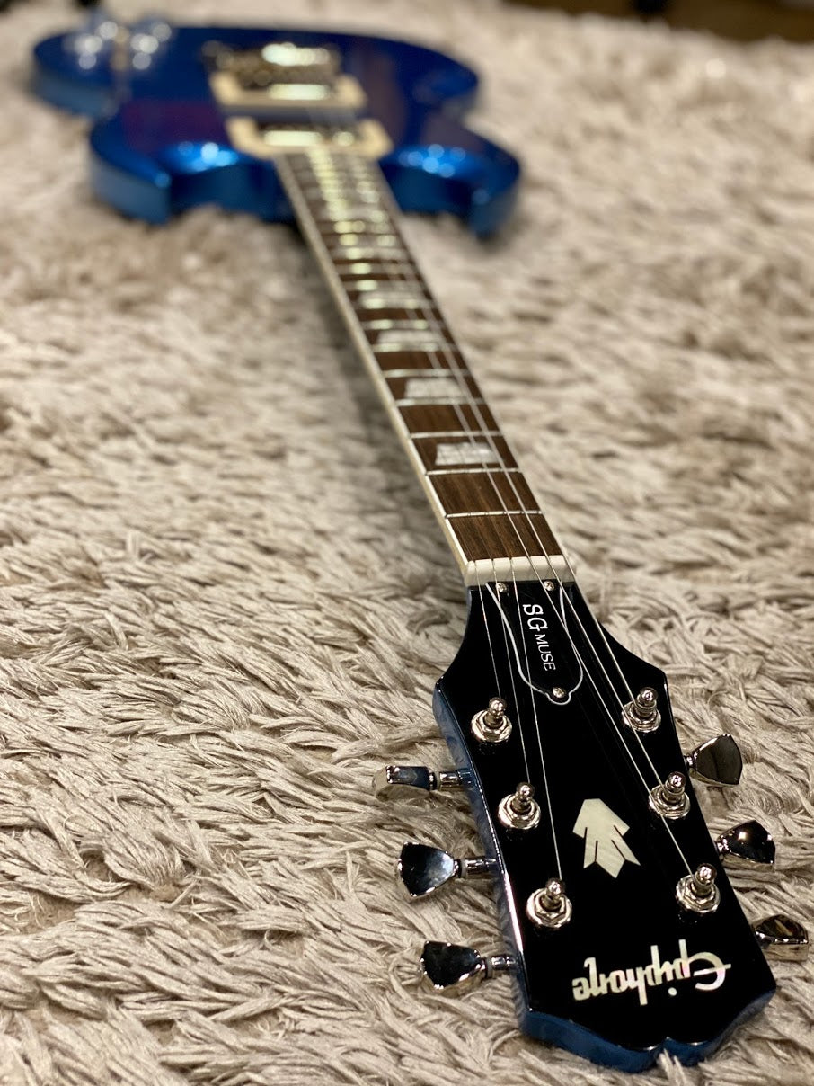 Epiphone SG Muse in Radio Blue Metallic