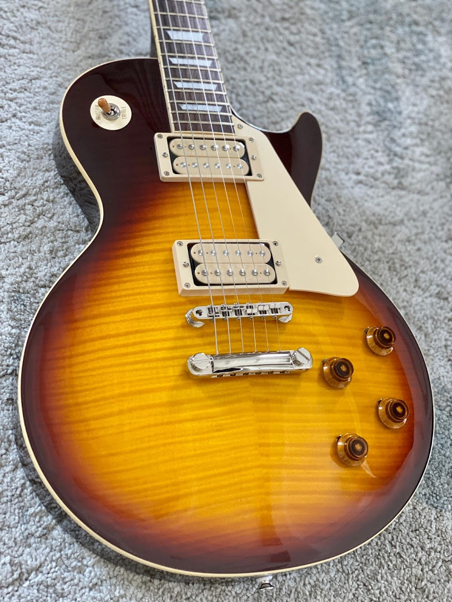 Tokai LS-136F TB Love Rock Japan in Tea Burst with AAAA Flame Top with Cream Pickups