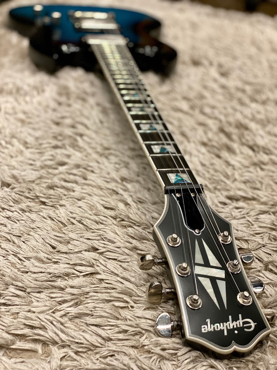 Epiphone SG Prophecy in Blue Tiger Aged Gloss