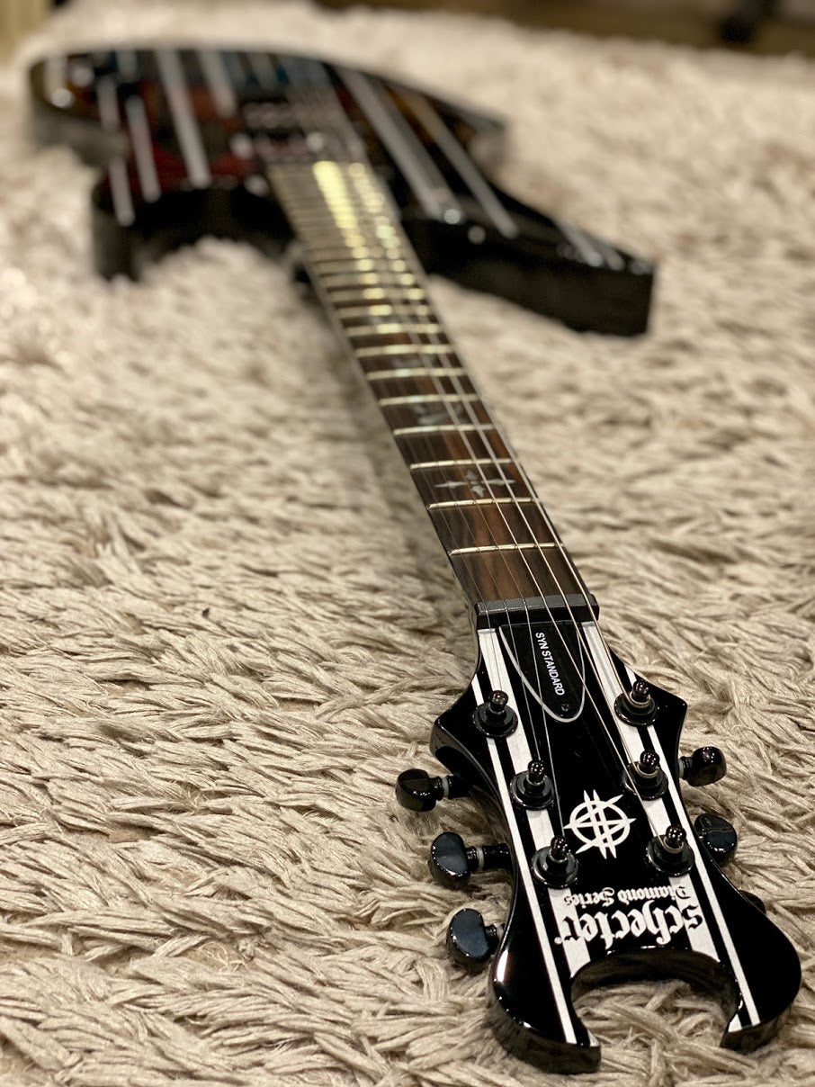 Schecter Synyster Gates Standard HT in Black with Silver Pinstripes