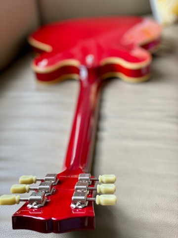 Tokai ES-224 SR Semi Hollow Premium Series in Seethru Red Cherry