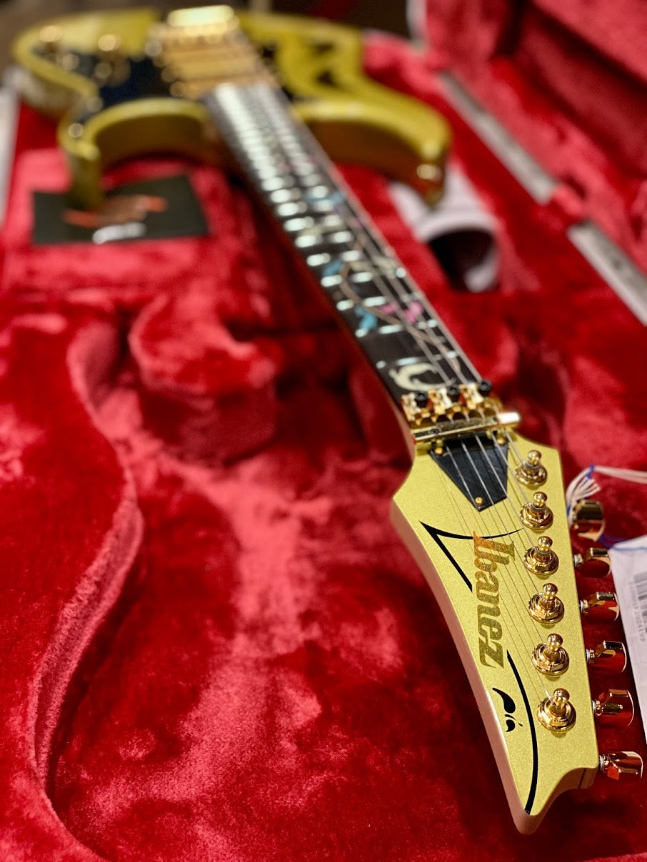 Ibanez Steve Vai Signature PIA Guitar in Sun Dew Gold