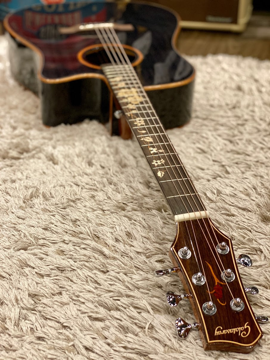 Galatasaray GT-D30 acoustic electric in Transparent Black with Fishman Preamp