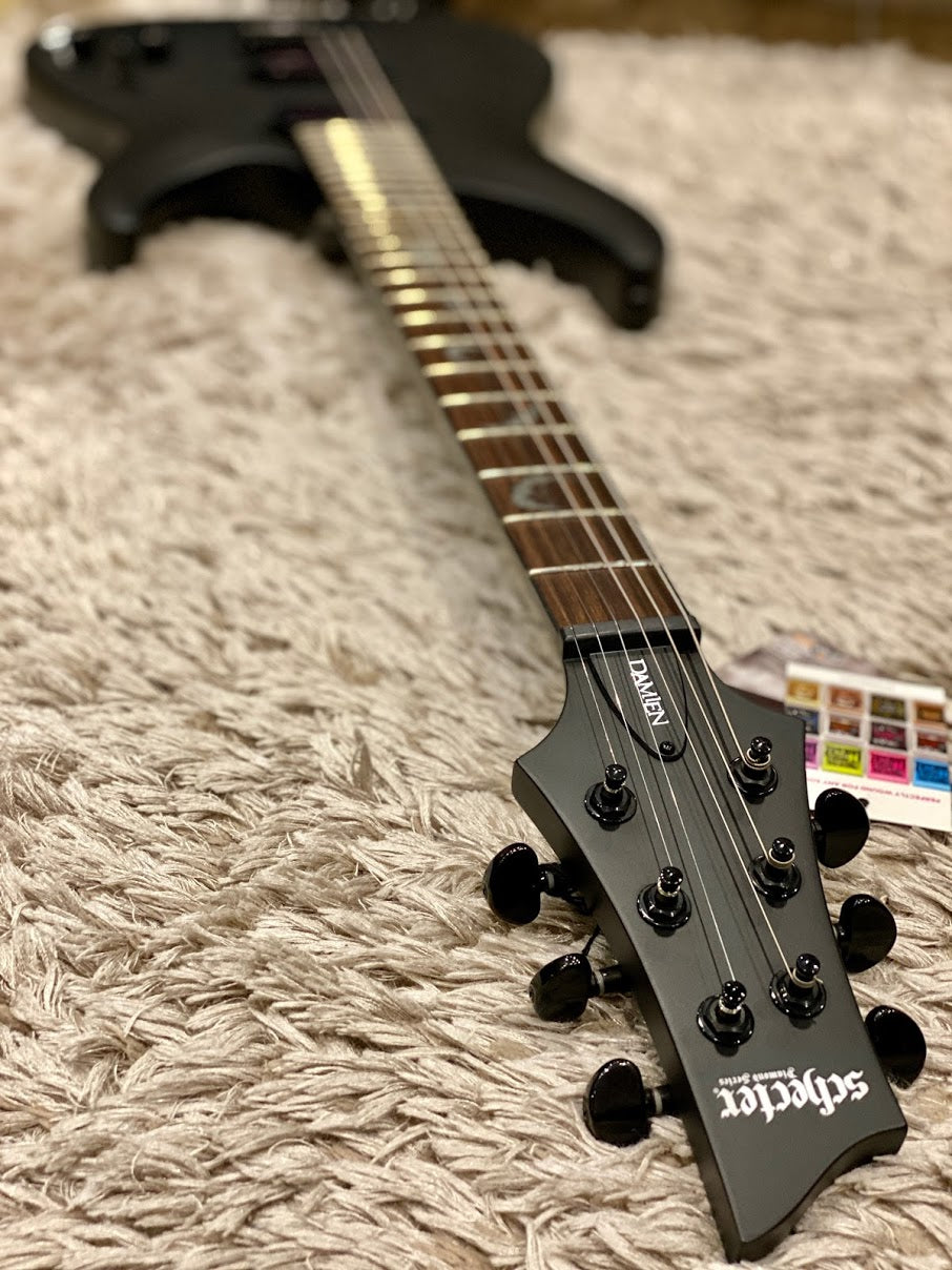 Schecter Damien-6 SBK in Satin Black