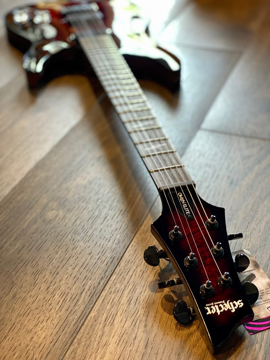 Schecter Omen Elite-6 in Black Cherry Burst