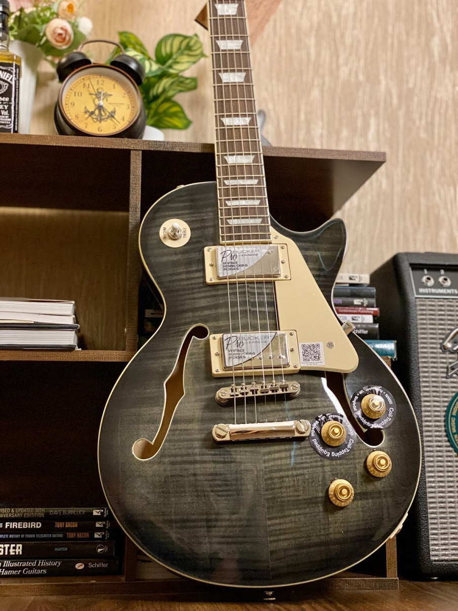 Epiphone Les Paul ES PRO สีทรานส์แบล็ค