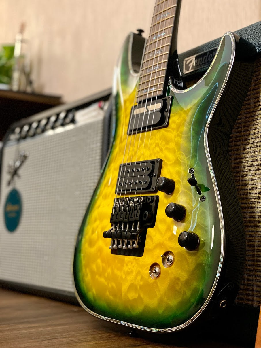Schecter Hellraiser C-1 FR S Passive with Sustainiac - Dragon Burst