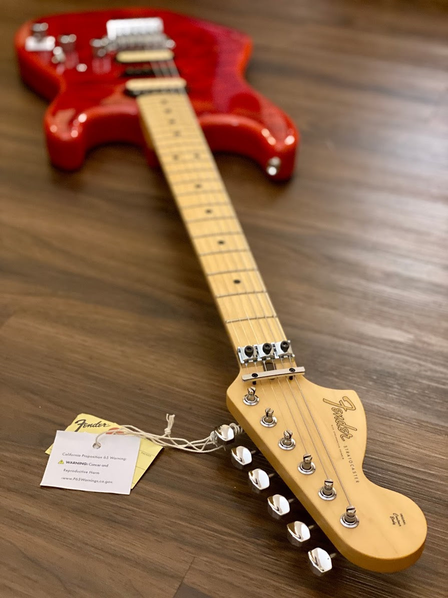 Fender Michiya Haruhata Stratocaster with Maple FB in Trans Pink