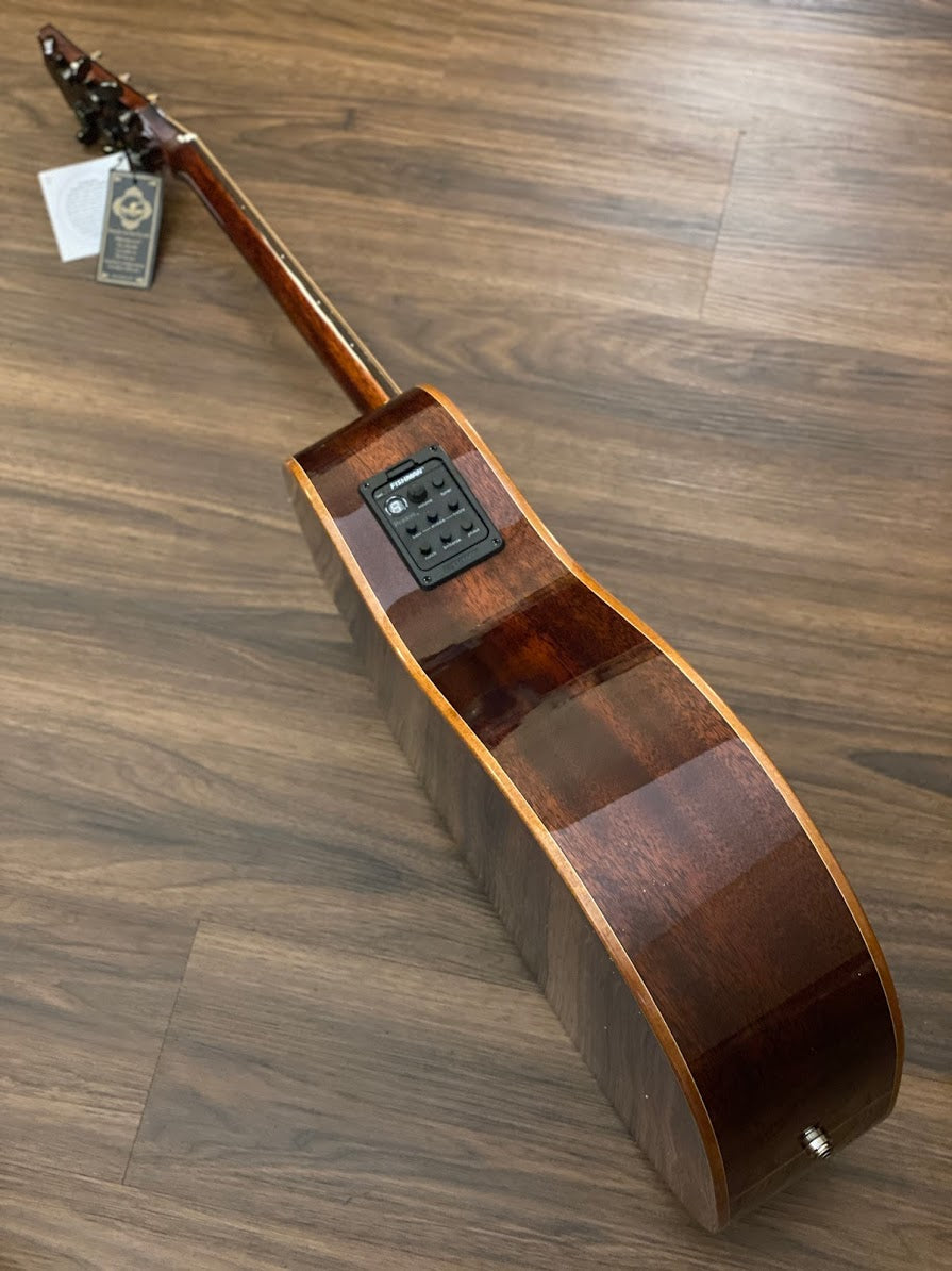 SQOE Spain S380 FG Acoustic Electric guitar with solid top in Vintage Natural