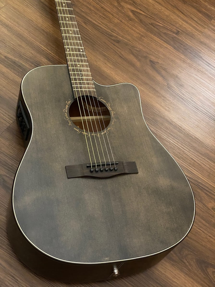 SQOE Spain SQ-DC-FG Acoustic Electric in Stained Black Natural Matte