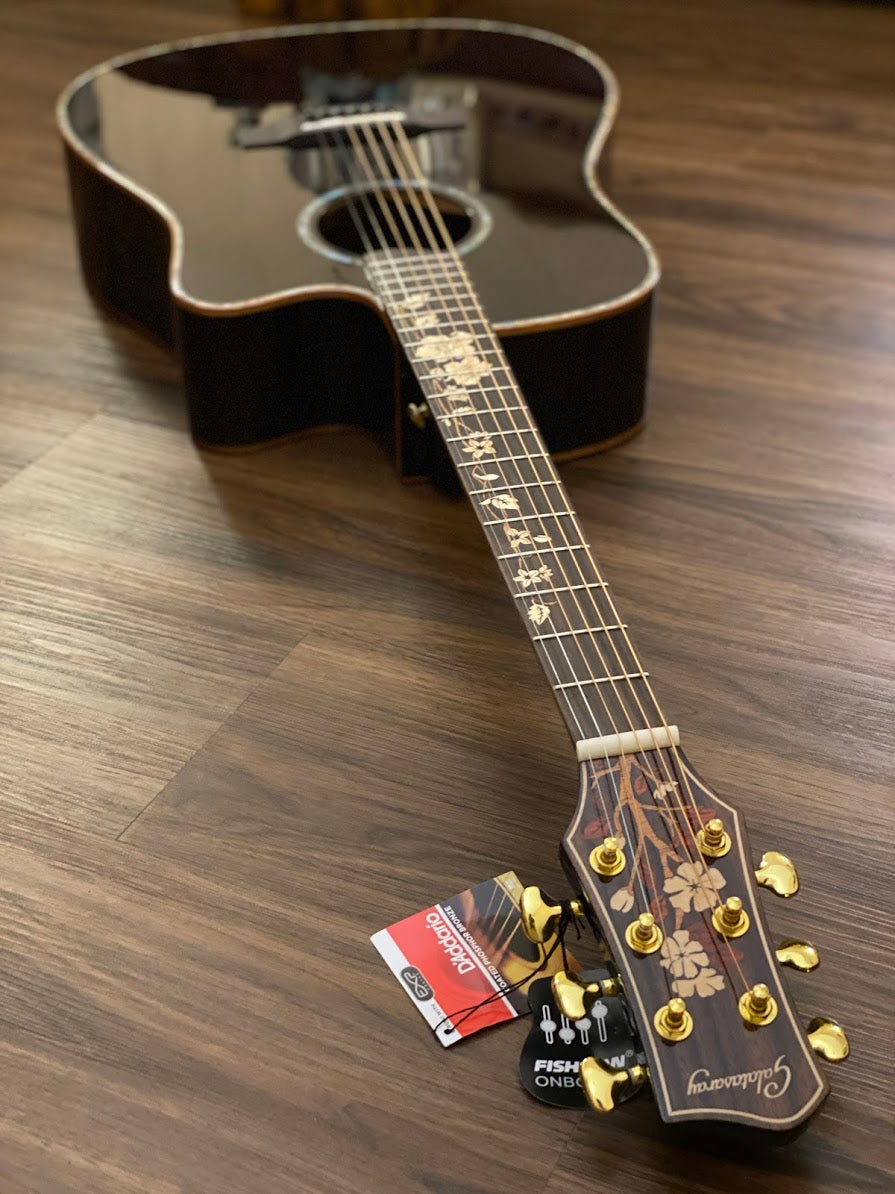 Galatasaray GT-QD1C-BK-FLX Full Solid Mahogany with Fishman Flex Preamp