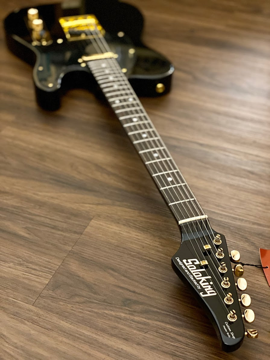 Soloking MT-1G MKII in Black Beauty with Gold Hardware and Matching Headstock