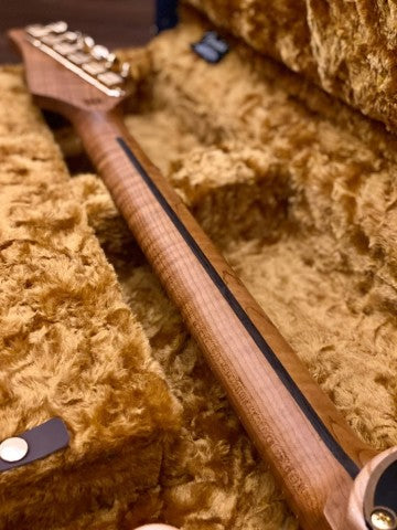 Soloking MT-1 Black Limba/Ash With Roasted Flame Maple Neck Nafiri Special Run