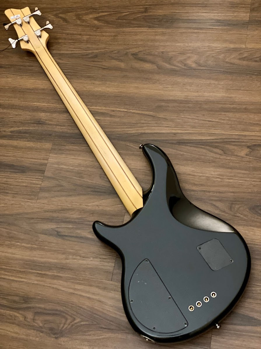 Schecter JD Deservio Bass in Gloss Black with BLS Distressed Flag