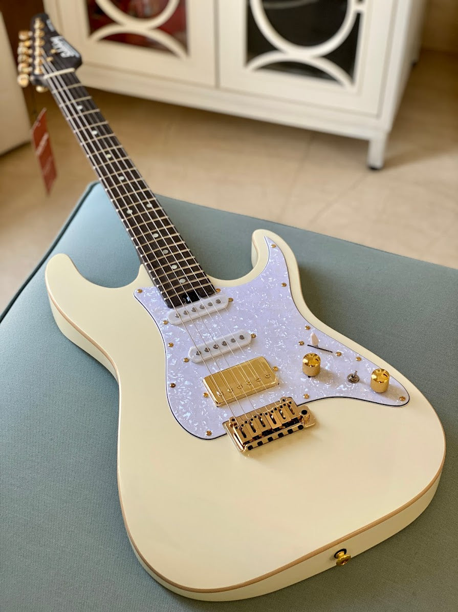 Soloking MS-1 Classic Flat Top in Vintage White with One Piece Rosewood Neck Nafiri Special Run