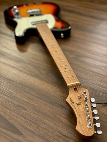 SQOE SETL400 Roasted Maple Series in Three Color Sunburst