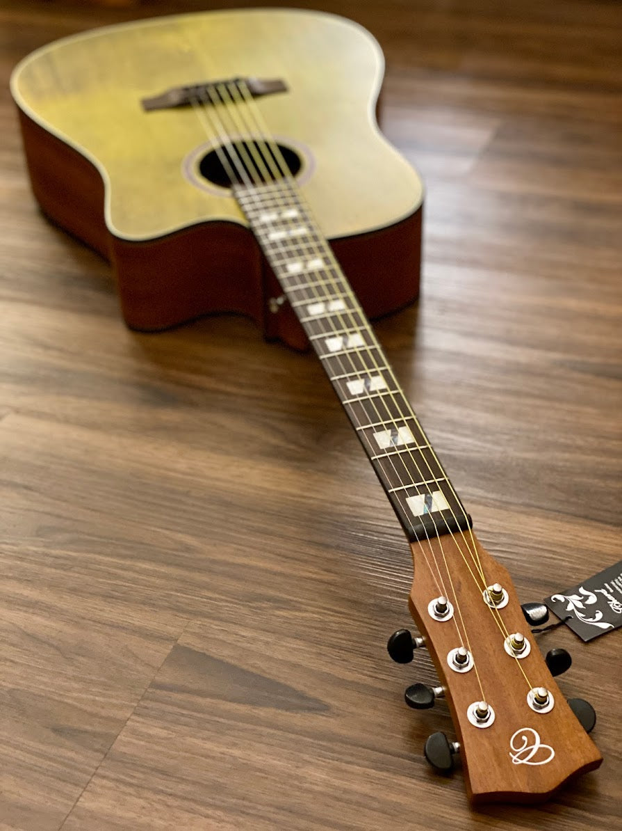 Chard WD68C acoustic electric in Aged Green with Fishman Presys