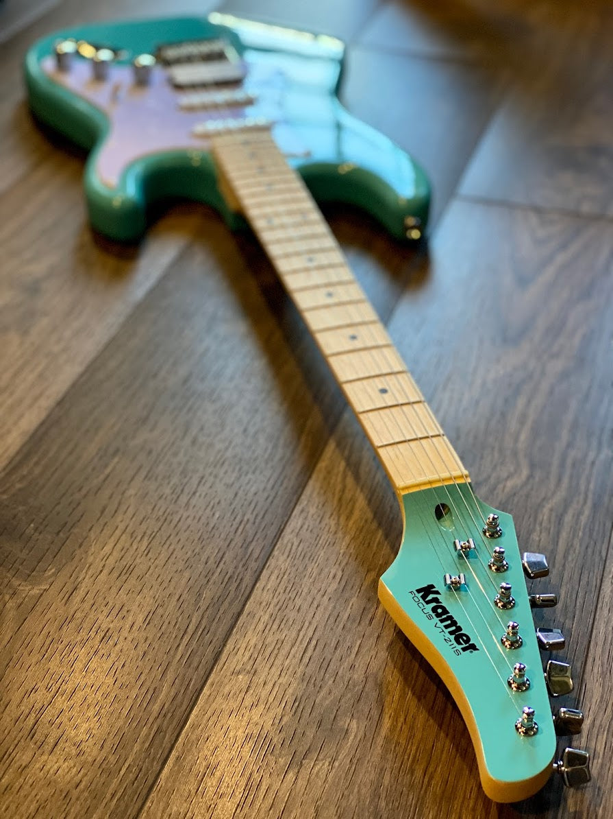 Kramer Focus VT-211S Electric Guitar in Teal